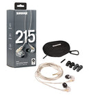 Shure SE215-CL Sound Isolating Earphones with Single Dynamic MicroDriver