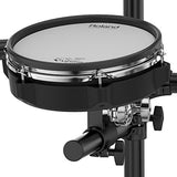 Roland High-performance, Mid-level Electronic V-Drum Set (TD-25KV) with 10" snare pad, 8" tom pad (x2) and 10" tom pad (x1), 12" crash v-cymbal (x2), KD-9 kick pad, and MDS-9SC stand